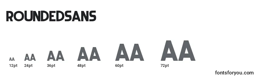 RoundedSans Font Sizes