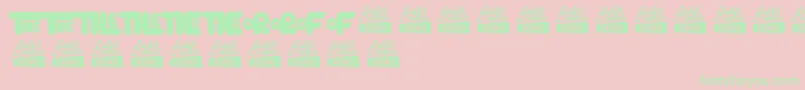 KingkС„ngAlternative Font – Green Fonts on Pink Background