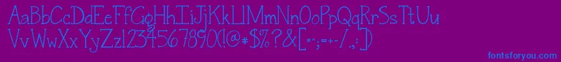 fuente Jandasnickerdoodleserif – Fuentes Azules Sobre Fondo Morado