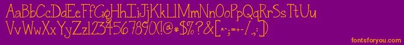 Más sobre la fuente Jandasnickerdoodleserif fuente Jandasnickerdoodleserif – Fuentes Naranjas Sobre Fondo Morado