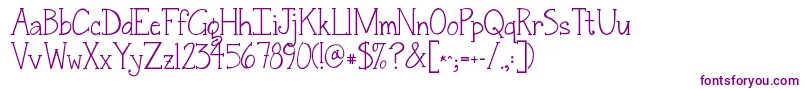 Jandasnickerdoodleserif-fontti – violetit fontit