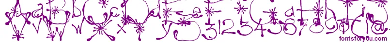 Yay17-fontti – violetit fontit