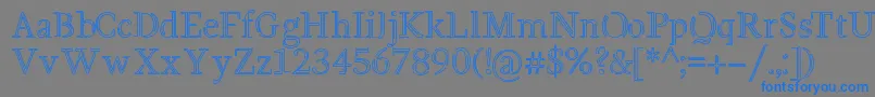 Bentwire Font – Blue Fonts on Gray Background