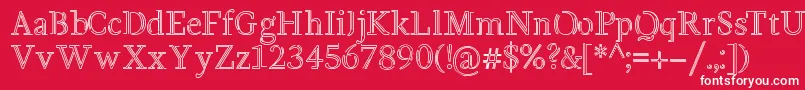 Bentwire Font – White Fonts on Red Background