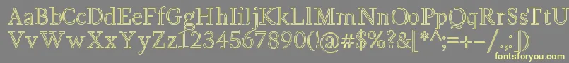 Bentwire Font – Yellow Fonts on Gray Background