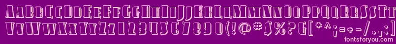 Avond19 Font – Pink Fonts on Purple Background