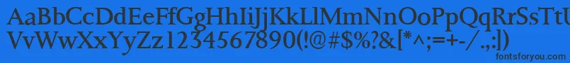 Ft8rRoman Font – Black Fonts on Blue Background