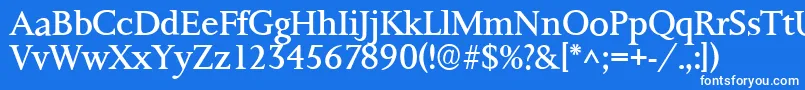 Ft8rRoman Font – White Fonts on Blue Background