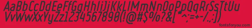 RulerVolumeFill Font – Black Fonts on Red Background