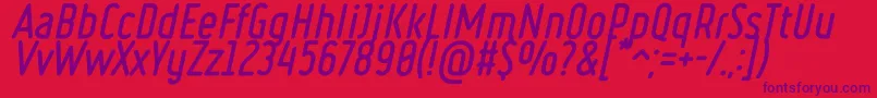 Шрифт RulerVolumeFill – фиолетовые шрифты на красном фоне
