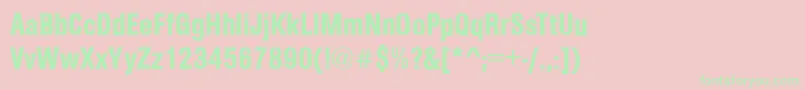 ArezzoCdDemi Font – Green Fonts on Pink Background