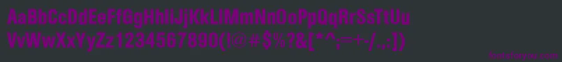 ArezzoCdDemi Font – Purple Fonts on Black Background