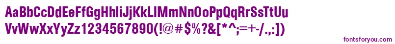 ArezzoCdDemi Font – Purple Fonts on White Background