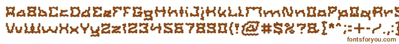 Шрифт ShakeItOff – коричневые шрифты на белом фоне