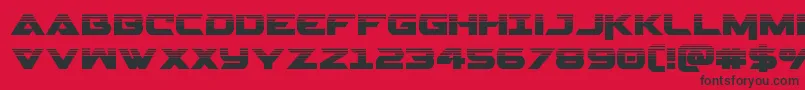 Gemina2half Font – Black Fonts on Red Background