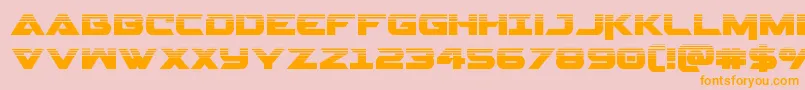 Gemina2half Font – Orange Fonts on Pink Background