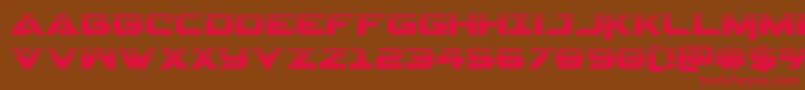 Gemina2half Font – Red Fonts on Brown Background