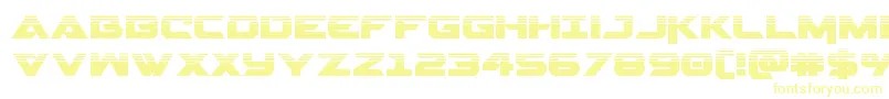 Police Gemina2half – polices jaunes sur fond blanc