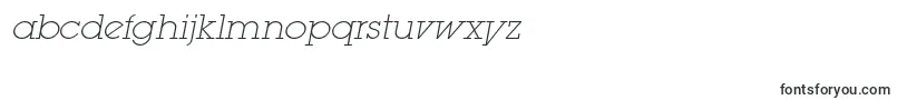 LugaextralightadcItalic Font – Alphabet Fonts