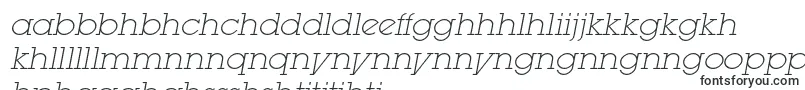 LugaextralightadcItalic-Schriftart – sesotho Schriften