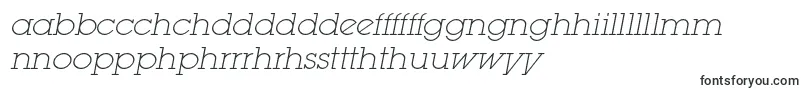 LugaextralightadcItalic Font – Welsh Fonts
