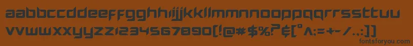 Hollowpointexpand Font – Black Fonts on Brown Background