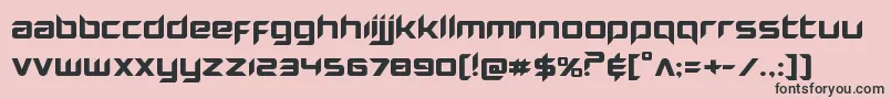 Hollowpointexpand Font – Black Fonts on Pink Background