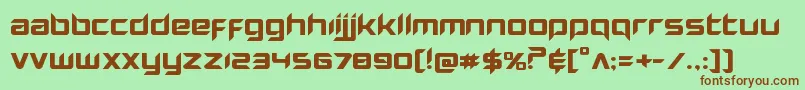 Hollowpointexpand Font – Brown Fonts on Green Background
