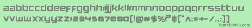 Hollowpointexpand Font – Gray Fonts on Green Background