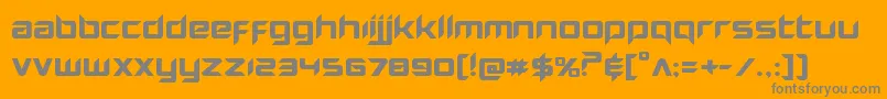 Hollowpointexpand Font – Gray Fonts on Orange Background