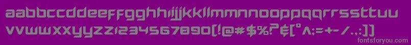 Hollowpointexpand Font – Gray Fonts on Purple Background