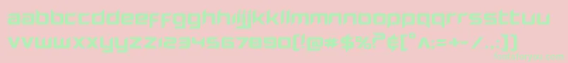 Hollowpointexpand Font – Green Fonts on Pink Background