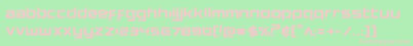 Hollowpointexpand Font – Pink Fonts on Green Background