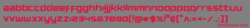 Hollowpointexpand Font – Red Fonts on Gray Background