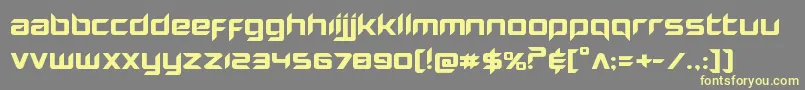 Hollowpointexpand Font – Yellow Fonts on Gray Background