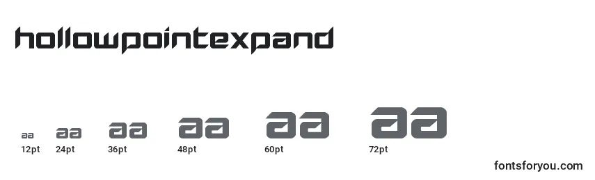 Hollowpointexpand Font Sizes