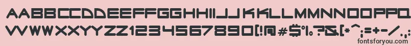 Radiosta Font – Black Fonts on Pink Background