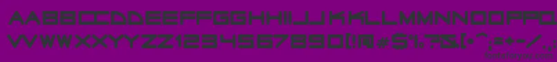 Radiosta Font – Black Fonts on Purple Background
