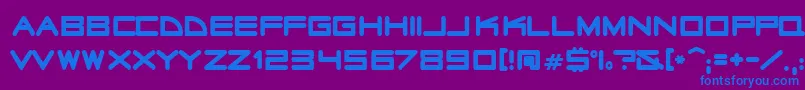 Radiosta Font – Blue Fonts on Purple Background