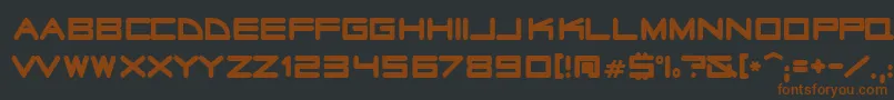 Radiosta Font – Brown Fonts on Black Background