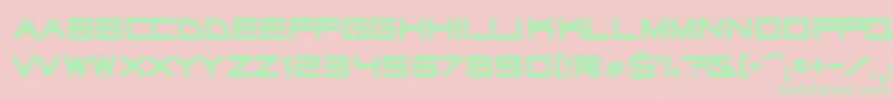 Radiosta Font – Green Fonts on Pink Background