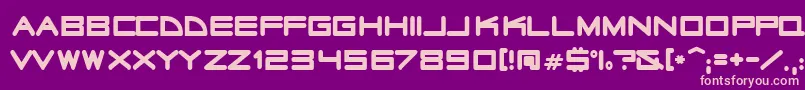Radiosta Font – Pink Fonts on Purple Background