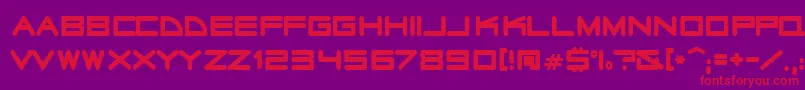 Radiosta Font – Red Fonts on Purple Background