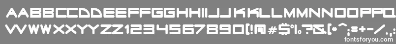 Radiosta Font – White Fonts on Gray Background