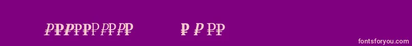 fuente Rubsr – Fuentes Rosadas Sobre Fondo Morado