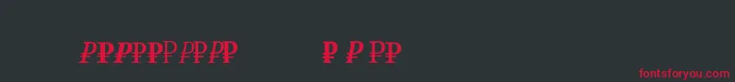 Rubsr Font – Red Fonts on Black Background