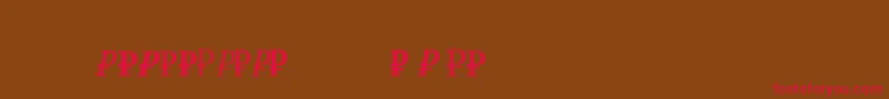 Rubsr Font – Red Fonts on Brown Background