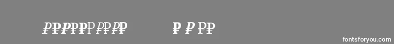 Rubsr Font – White Fonts on Gray Background