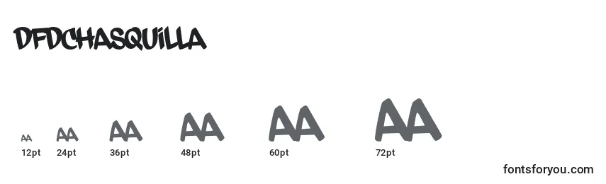 Dfdchasquilla Font Sizes