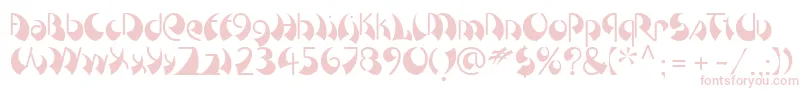 BreezeLtLeft Font – Pink Fonts on White Background
